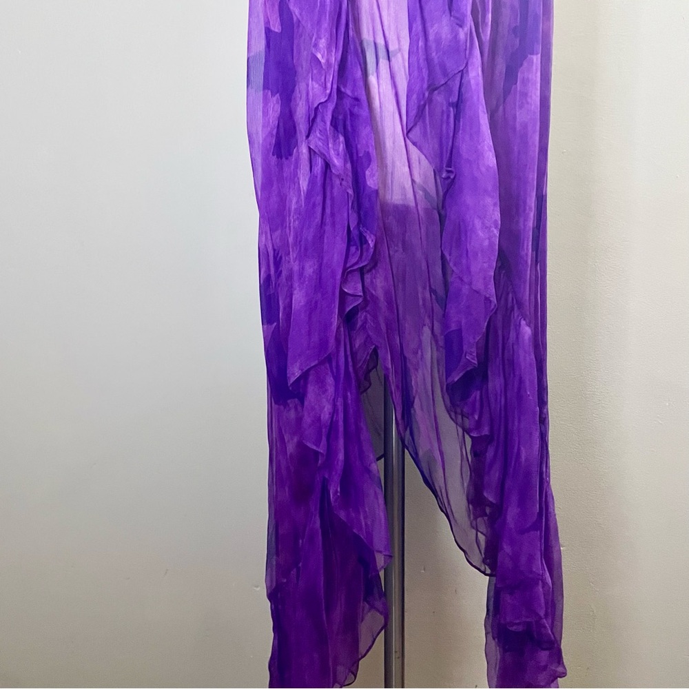 Yves Saint Laurent Rive Gauche Vintage 70s Silk Mousseline Apres-plage Dress - Picture 3 of 9